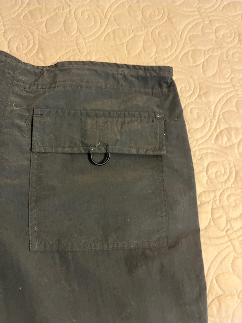 Convertible Black Track Joggers with Cargo Pockets - Picture 5 of 10